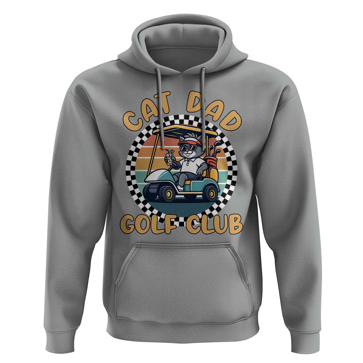 Cat Dad Golf Club Hoodie Funny Sports Lover Gift - Wonder Print Shop