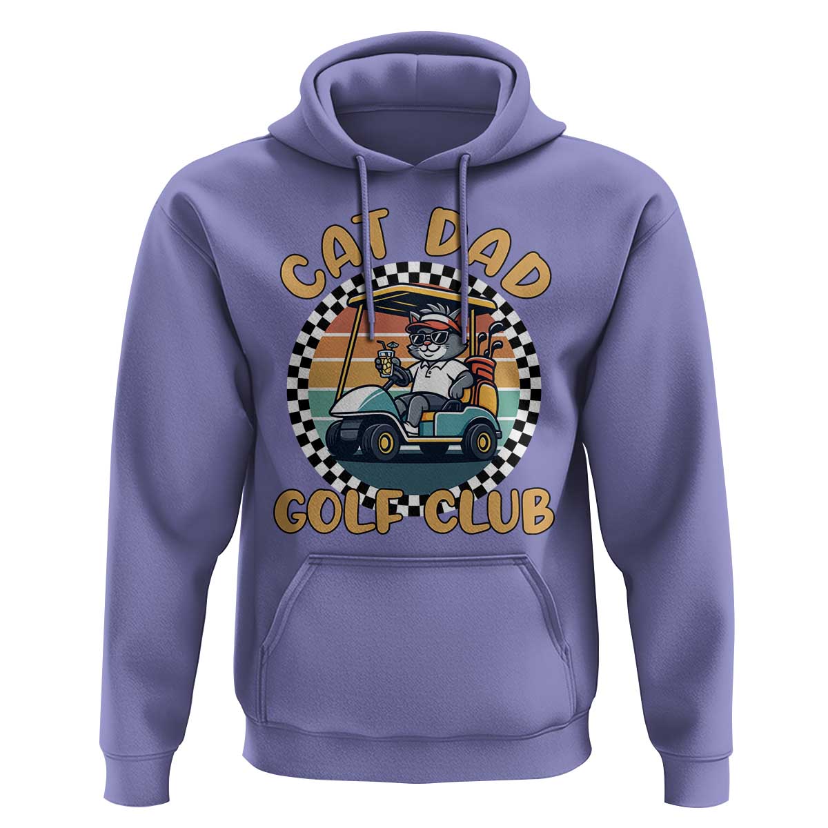 Cat Dad Golf Club Hoodie Funny Sports Lover Gift - Wonder Print Shop
