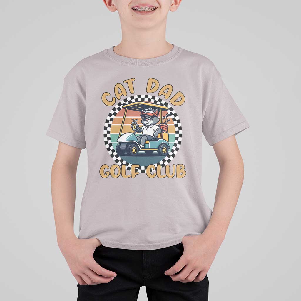 Cat Dad Golf Club T Shirt For Kid Funny Sports Lover Gift - Wonder Print Shop