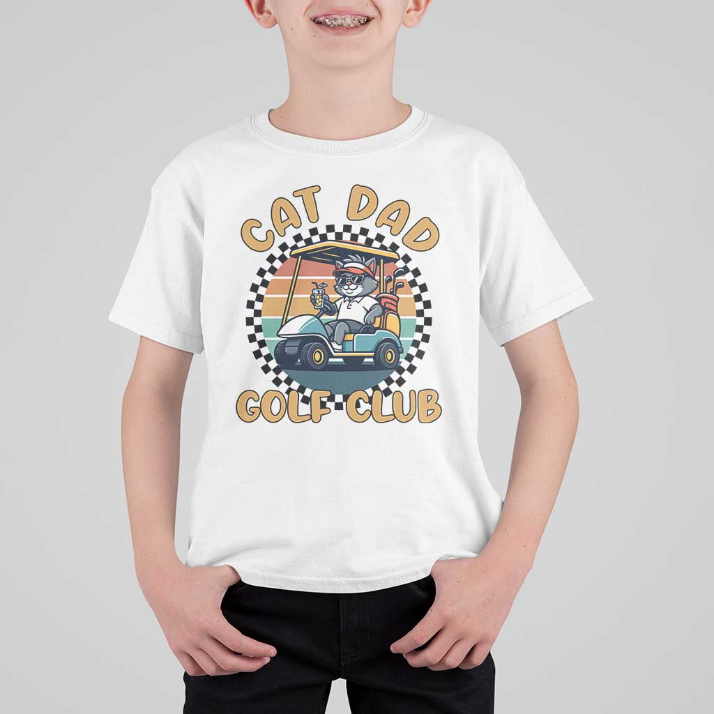 Cat Dad Golf Club T Shirt For Kid Funny Sports Lover Gift - Wonder Print Shop