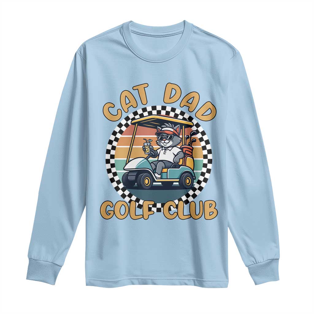 Cat Dad Golf Club Long Sleeve Shirt Funny Sports Lover Gift - Wonder Print Shop