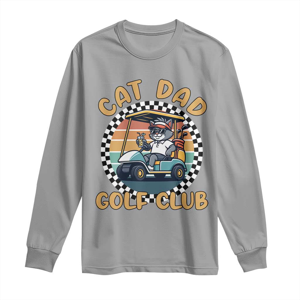 Cat Dad Golf Club Long Sleeve Shirt Funny Sports Lover Gift - Wonder Print Shop