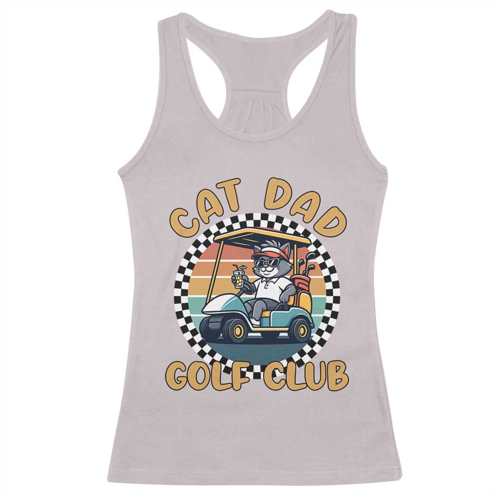 Cat Dad Golf Club Racerback Tank Top Funny Sports Lover Gift - Wonder Print Shop