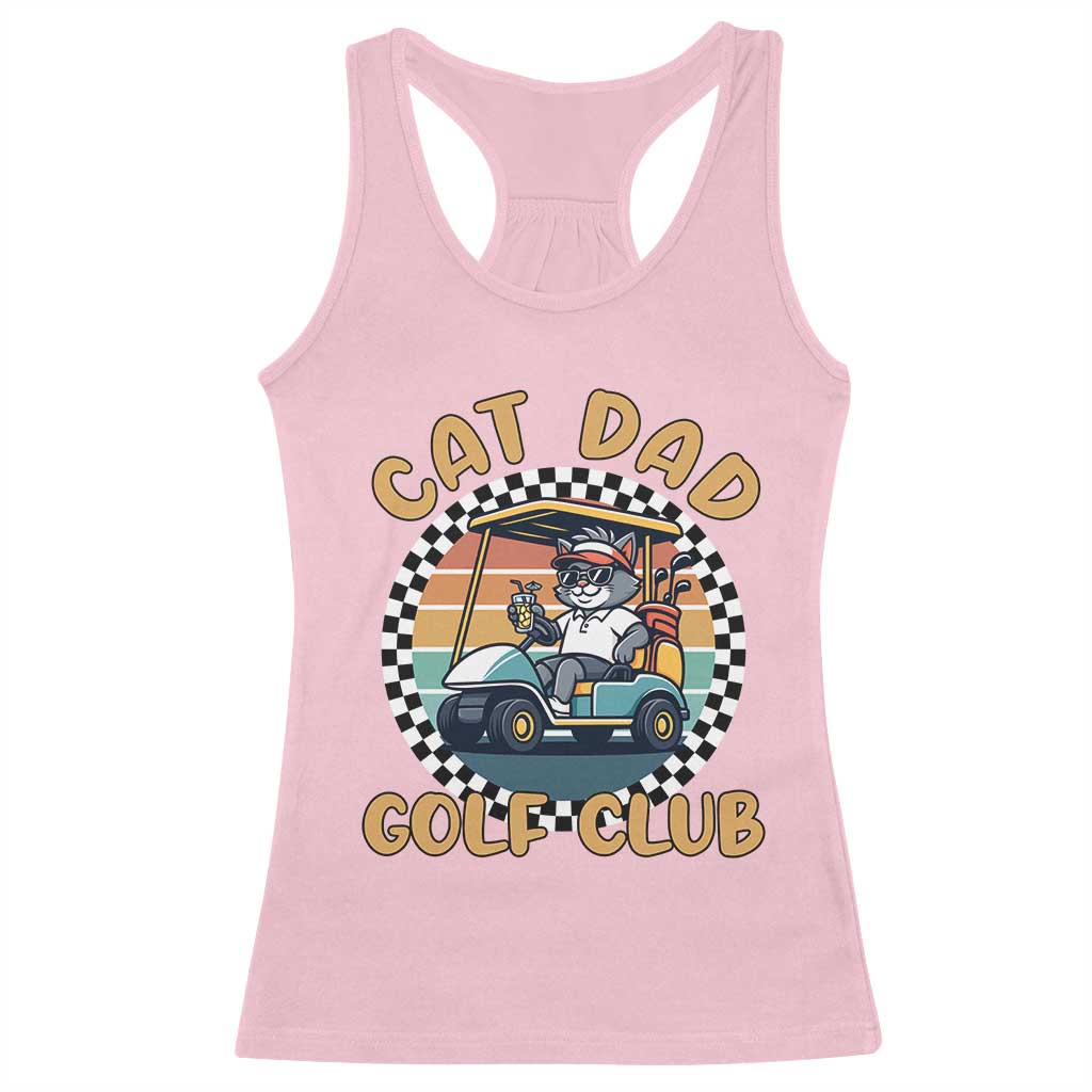 Cat Dad Golf Club Racerback Tank Top Funny Sports Lover Gift - Wonder Print Shop