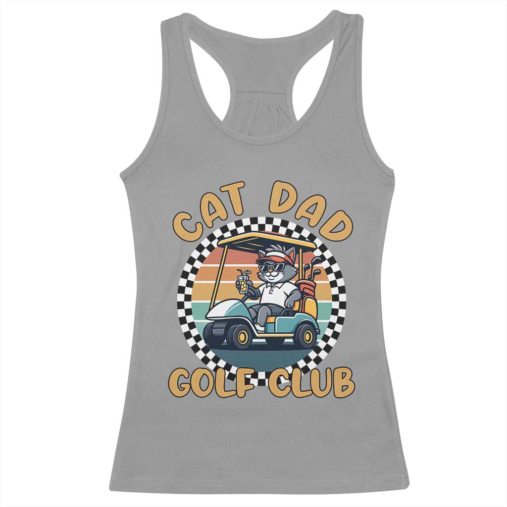 Cat Dad Golf Club Racerback Tank Top Funny Sports Lover Gift - Wonder Print Shop