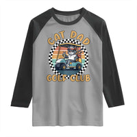 Cat Dad Golf Club Raglan Shirt Funny Sports Lover Gift - Wonder Print Shop