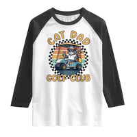 Cat Dad Golf Club Raglan Shirt Funny Sports Lover Gift - Wonder Print Shop