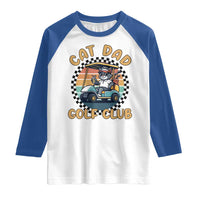 Cat Dad Golf Club Raglan Shirt Funny Sports Lover Gift - Wonder Print Shop