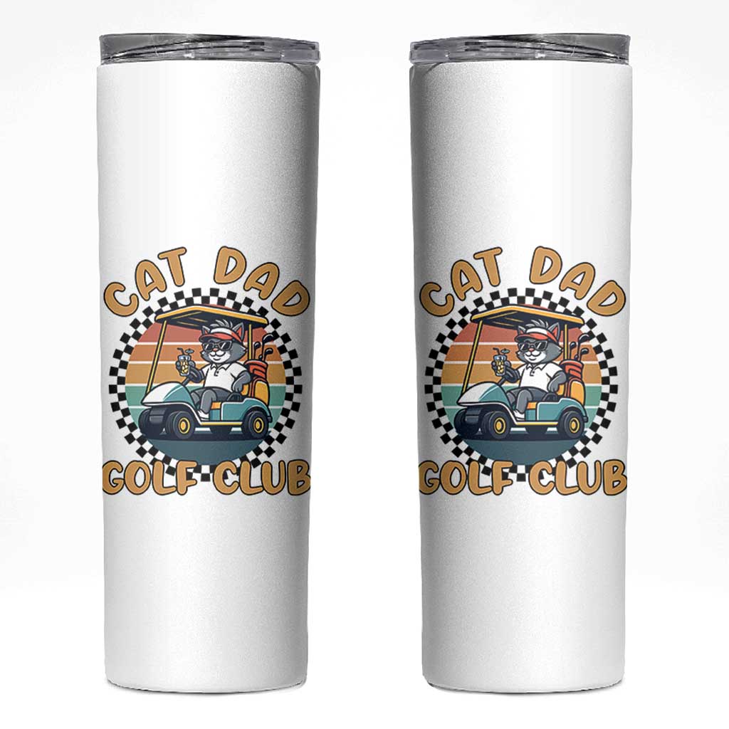 Cat Dad Golf Club Skinny Tumbler Funny Sports Lover Gift - Wonder Print Shop