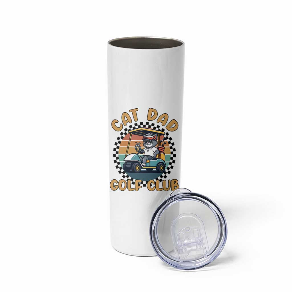 Cat Dad Golf Club Skinny Tumbler Funny Sports Lover Gift - Wonder Print Shop