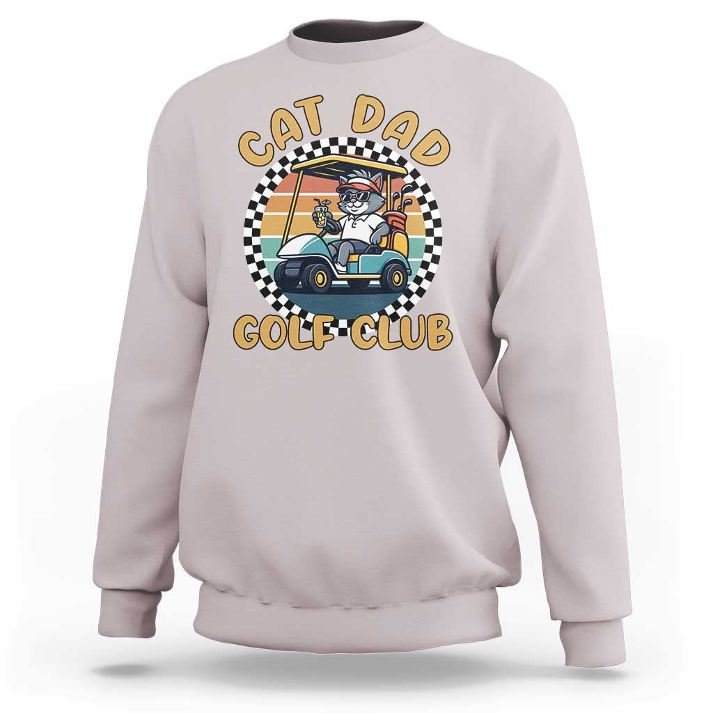 Cat Dad Golf Club Sweatshirt Funny Sports Lover Gift - Wonder Print Shop