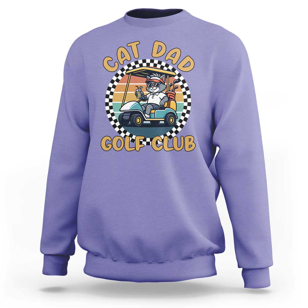 Cat Dad Golf Club Sweatshirt Funny Sports Lover Gift - Wonder Print Shop