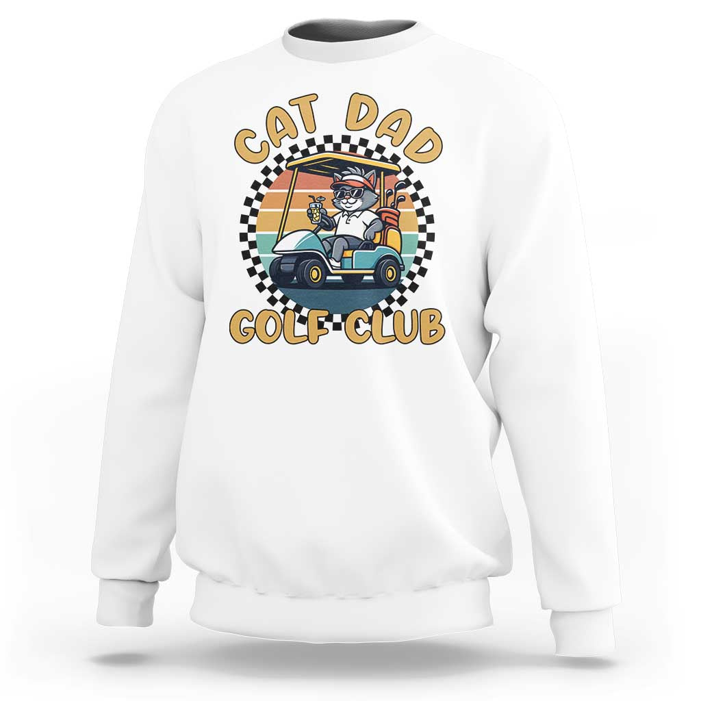 Cat Dad Golf Club Sweatshirt Funny Sports Lover Gift - Wonder Print Shop