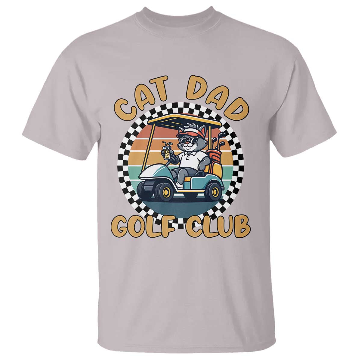 Cat Dad Golf Club T Shirt Funny Sports Lover Gift - Wonder Print Shop