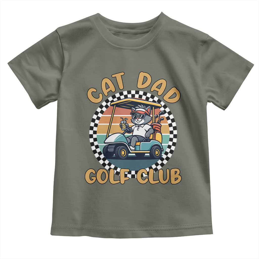 Cat Dad Golf Club Toddler T Shirt Funny Sports Lover Gift - Wonder Print Shop