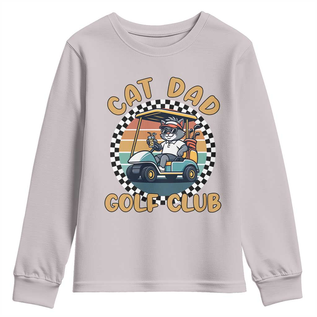 Cat Dad Golf Club Youth Sweatshirt Funny Sports Lover Gift - Wonder Print Shop