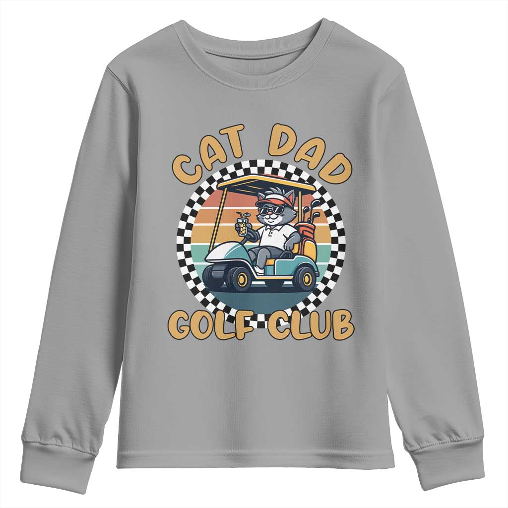 Cat Dad Golf Club Youth Sweatshirt Funny Sports Lover Gift - Wonder Print Shop