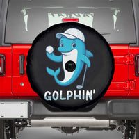 Golphin Dolphin Pun Spare Tire Cover Funny Golf Gift - Wonder Print Shop