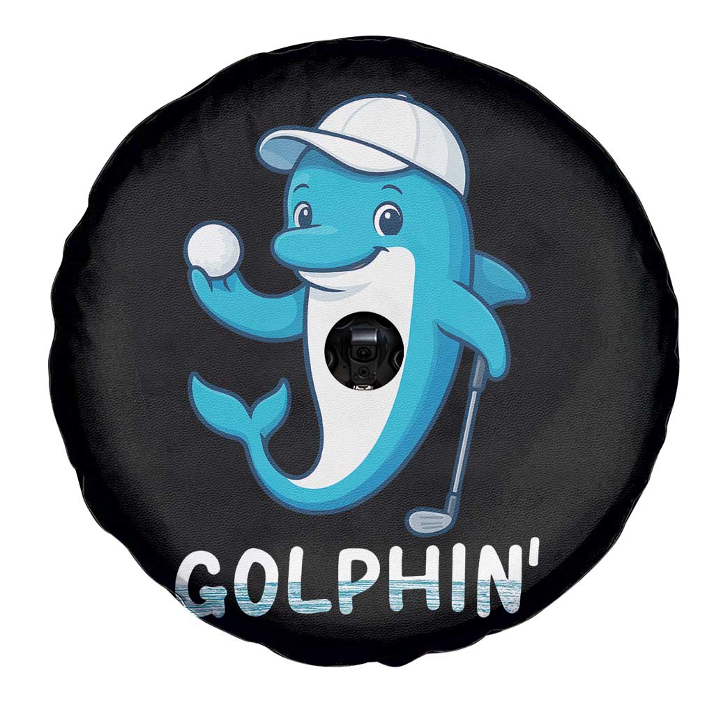 Golphin Dolphin Pun Spare Tire Cover Funny Golf Gift - Wonder Print Shop