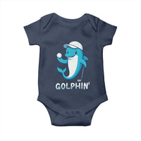 Golphin Dolphin Pun Baby Onesie Funny Golf Gift - Wonder Print Shop