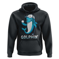 Golphin Dolphin Pun Hoodie Funny Golf Gift - Wonder Print Shop