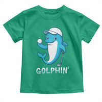 Golphin Dolphin Pun Toddler T Shirt Funny Golf Gift - Wonder Print Shop