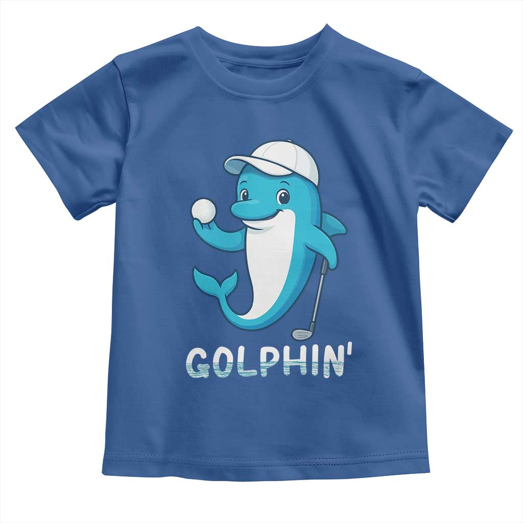 Golphin Dolphin Pun Toddler T Shirt Funny Golf Gift - Wonder Print Shop
