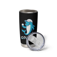 Golphin Dolphin Pun Tumbler Cup Funny Golf Gift - Wonder Print Shop
