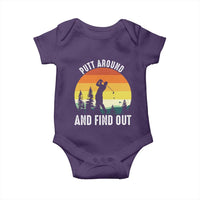 Funny Golf Quote Baby Onesie Putt Around And Find Out - Wonder Print Shop