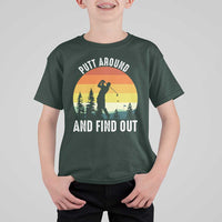 Funny Golf Quote T Shirt For Kid Putt Around And Find Out - Wonder Print Shop