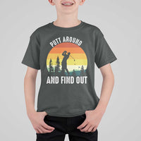 Funny Golf Quote T Shirt For Kid Putt Around And Find Out - Wonder Print Shop