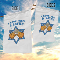 Funny Hanukkah Garden Flag I Love You A Latke Gift - Wonder Print Shop
