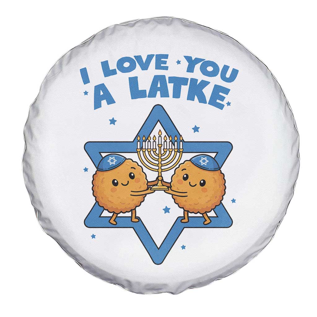 Funny Hanukkah Spare Tire Cover I Love You A Latke Gift - Wonder Print Shop