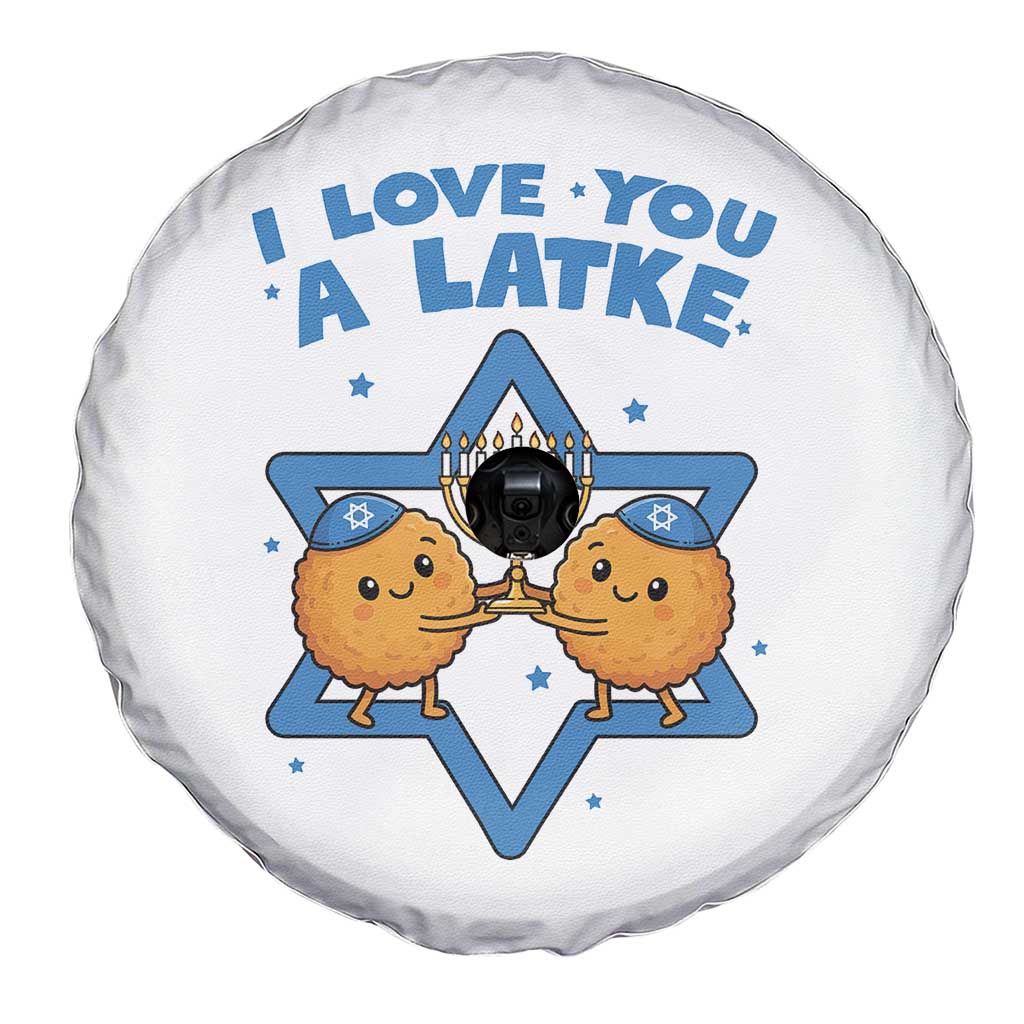 Funny Hanukkah Spare Tire Cover I Love You A Latke Gift - Wonder Print Shop