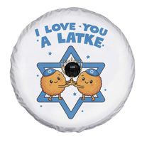 Funny Hanukkah Spare Tire Cover I Love You A Latke Gift - Wonder Print Shop