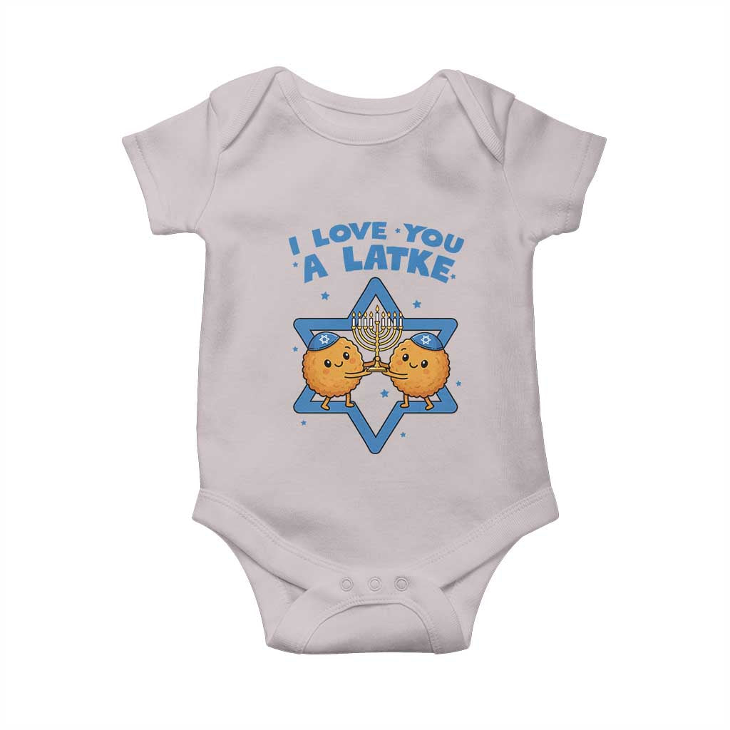 Funny Hanukkah Baby Onesie I Love You A Latke Gift - Wonder Print Shop