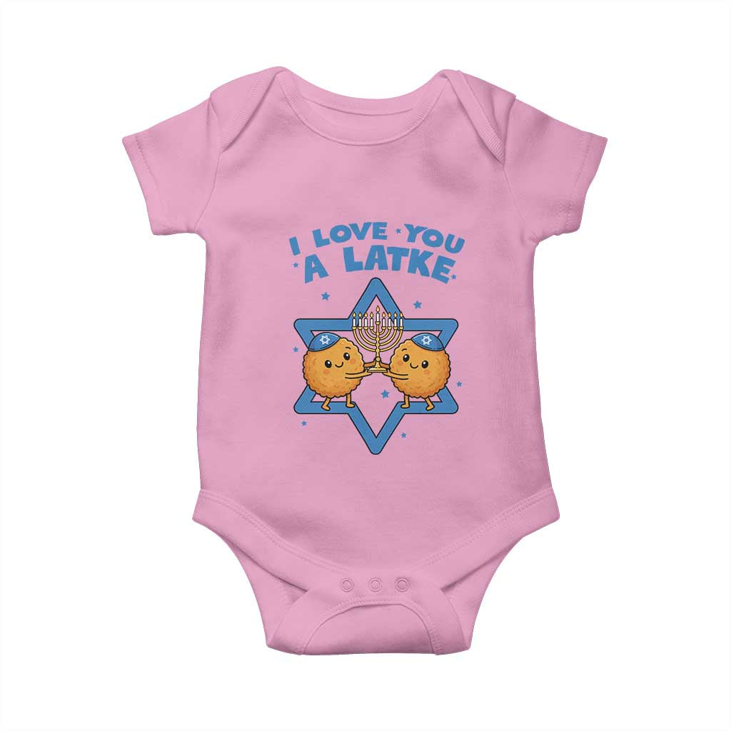 Funny Hanukkah Baby Onesie I Love You A Latke Gift - Wonder Print Shop
