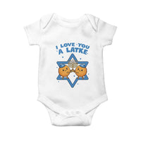Funny Hanukkah Baby Onesie I Love You A Latke Gift - Wonder Print Shop