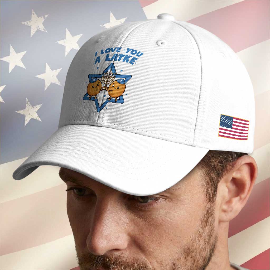 Funny Hanukkah Baseball Cap I Love You A Latke Gift