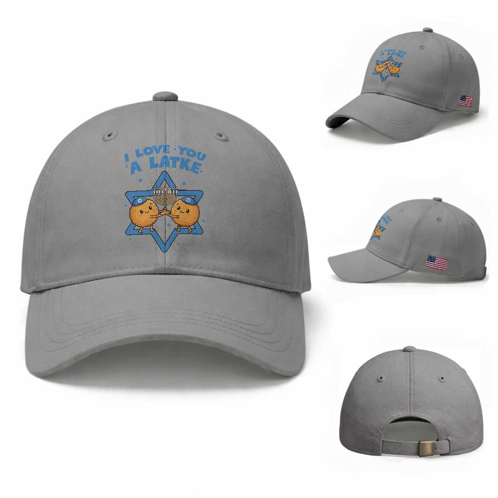 Funny Hanukkah Baseball Cap I Love You A Latke Gift