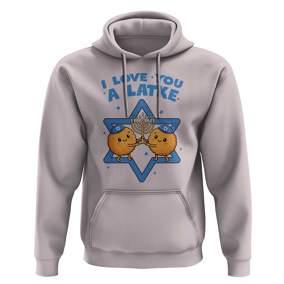 Funny Hanukkah Hoodie I Love You A Latke Gift - Wonder Print Shop