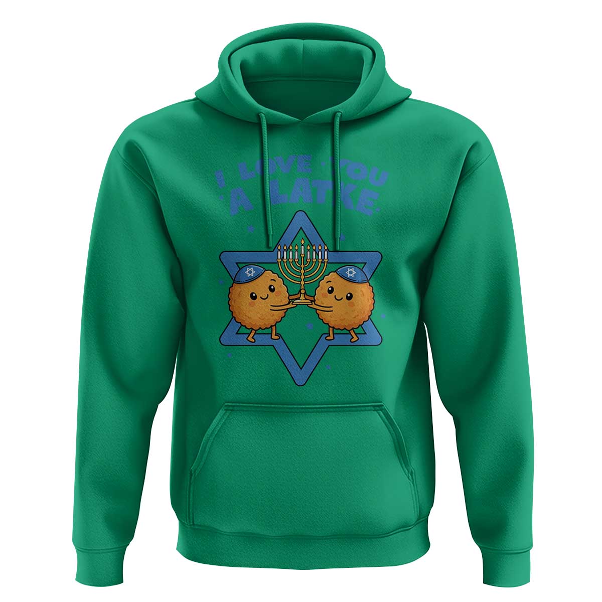 Funny Hanukkah Hoodie I Love You A Latke Gift - Wonder Print Shop