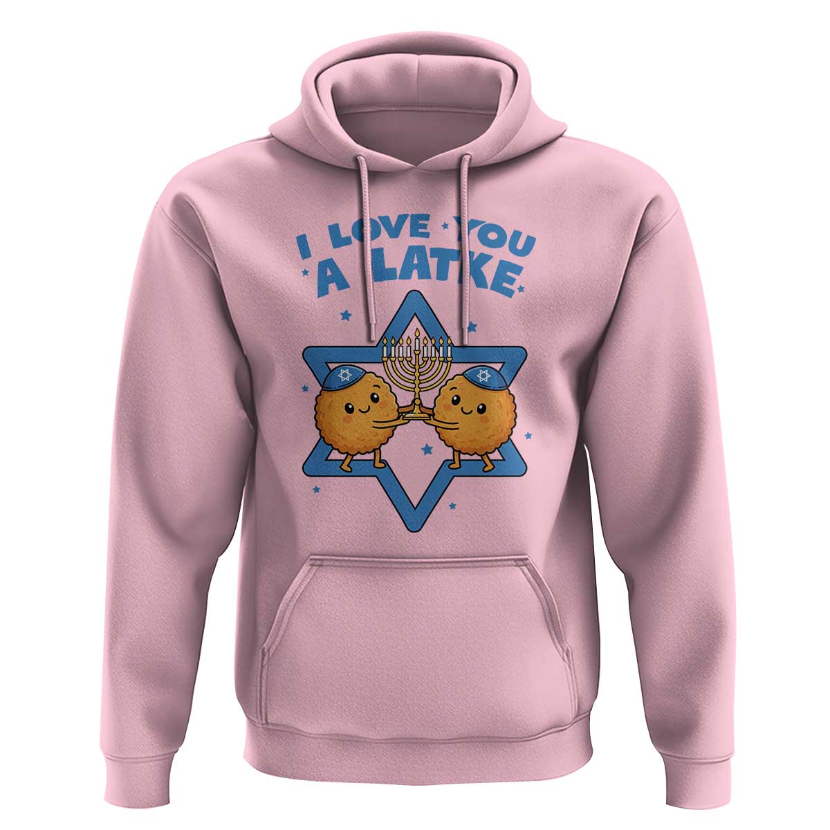 Funny Hanukkah Hoodie I Love You A Latke Gift - Wonder Print Shop