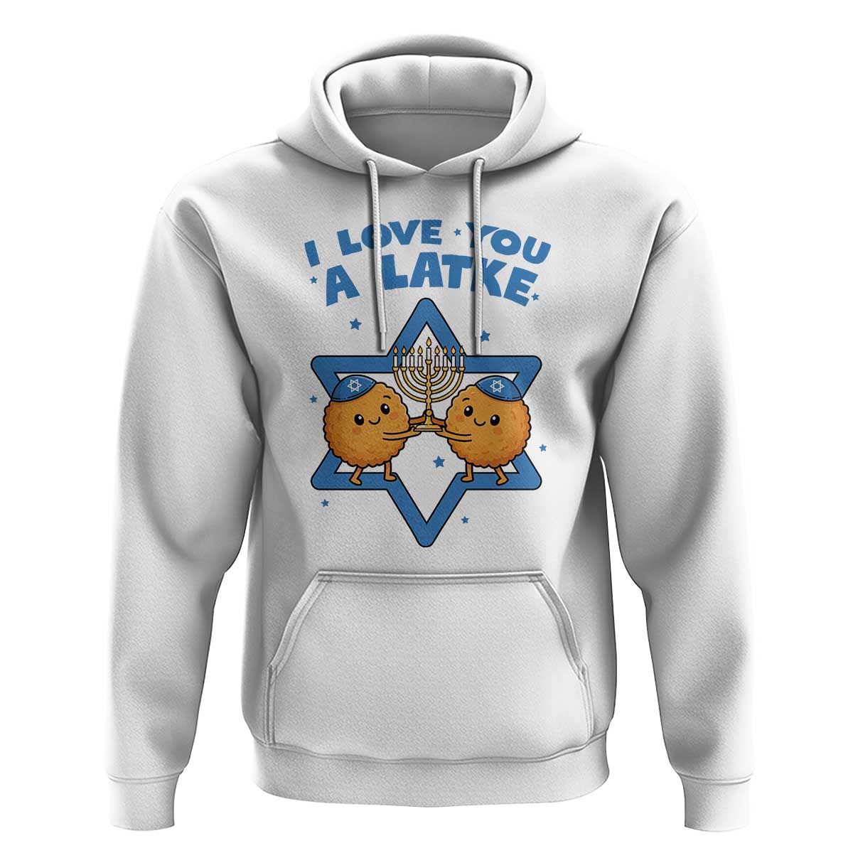 Funny Hanukkah Hoodie I Love You A Latke Gift - Wonder Print Shop