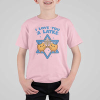 Funny Hanukkah T Shirt For Kid I Love You A Latke Gift - Wonder Print Shop