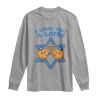Funny Hanukkah Long Sleeve Shirt I Love You A Latke Gift - Wonder Print Shop
