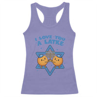 Funny Hanukkah Racerback Tank Top I Love You A Latke Gift - Wonder Print Shop