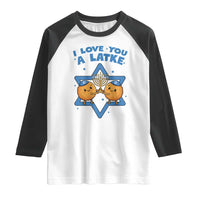 Funny Hanukkah Raglan Shirt I Love You A Latke Gift - Wonder Print Shop