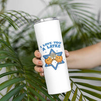 Funny Hanukkah Skinny Tumbler I Love You A Latke Gift - Wonder Print Shop