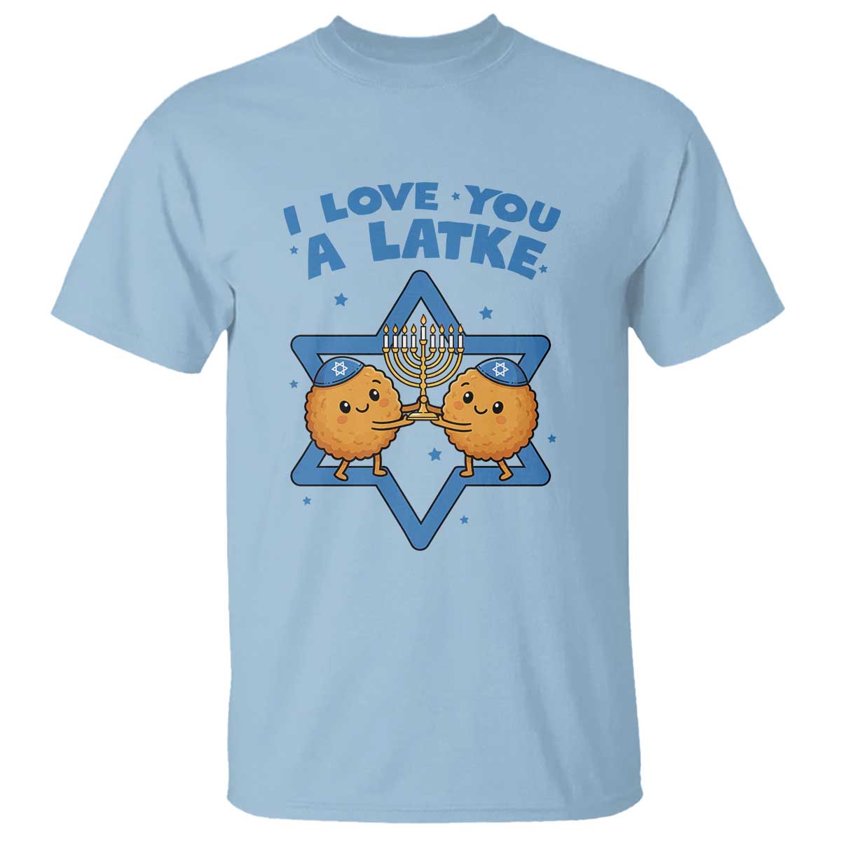 Funny Hanukkah T Shirt I Love You A Latke Gift - Wonder Print Shop